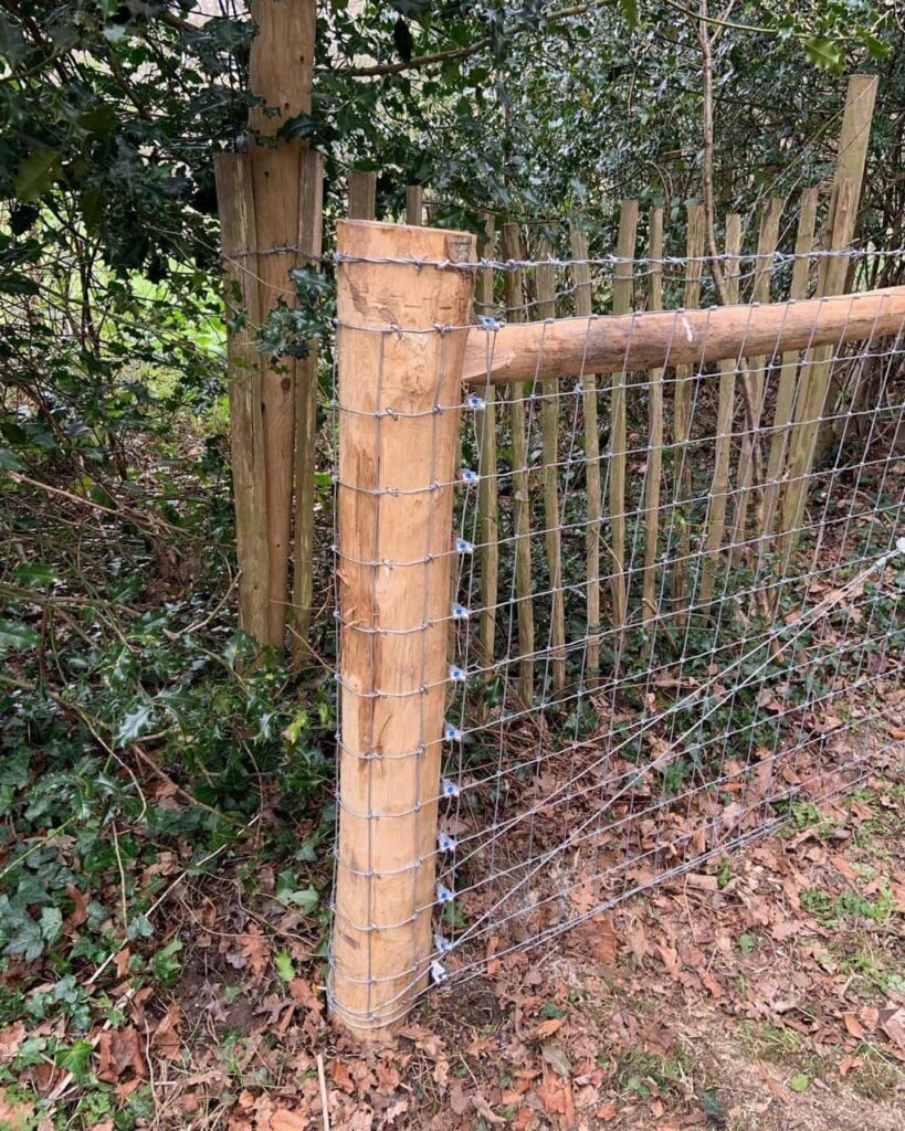 This is a photo of stock fencing installed by Fast Fix Fencing Godstone